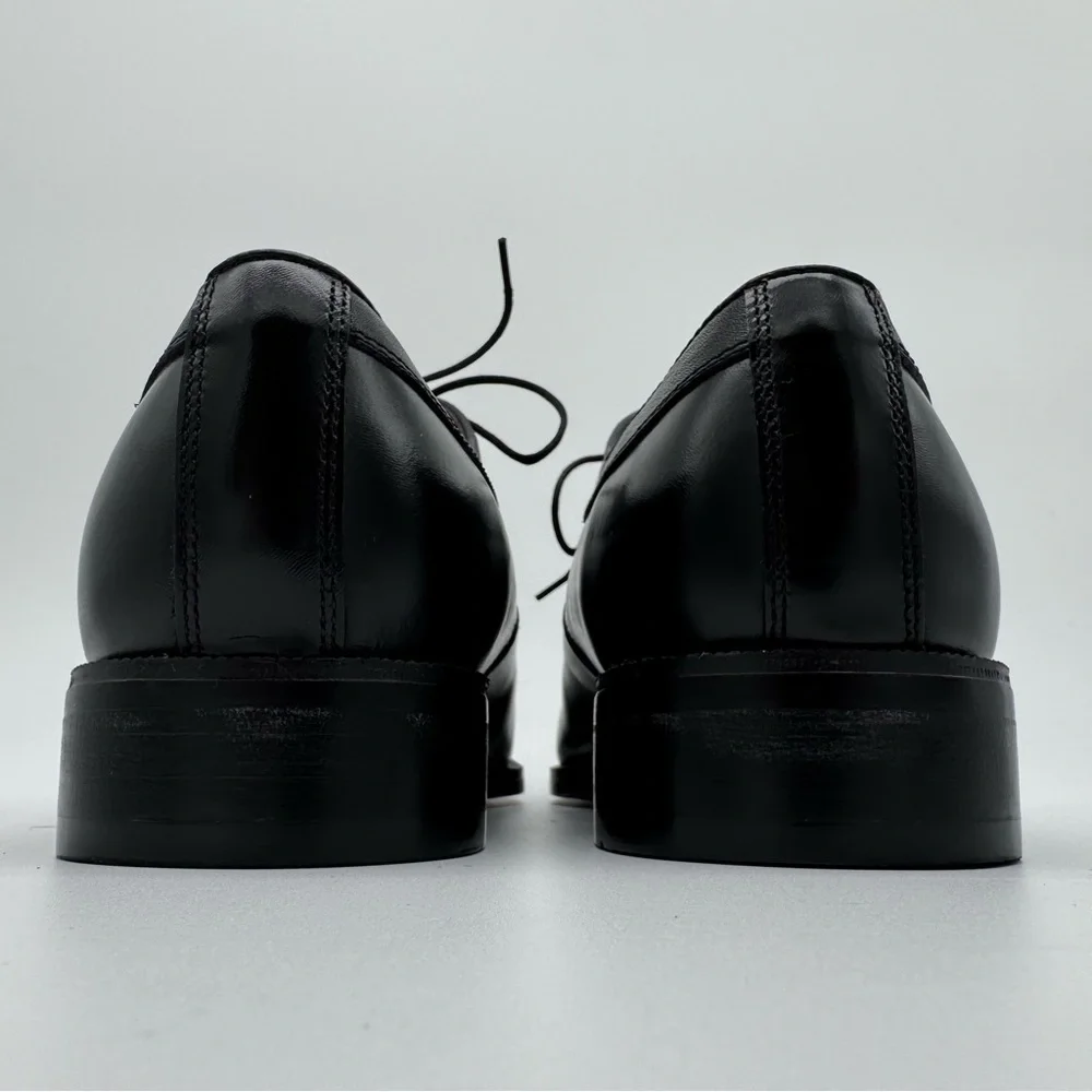 French Shriner Fargo Black Leather Oxford Size 10.5 M